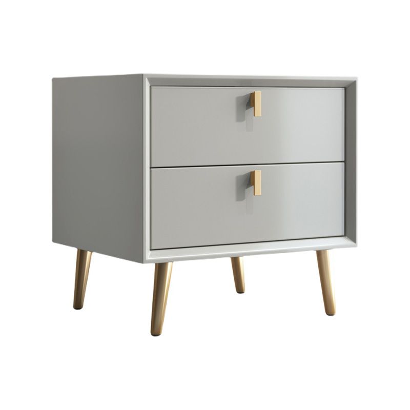 2- Cajón de noche de 16 "de ancho Mode de acento moderno Noche con piernas