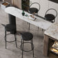 White Modern Style Table in Faux Marble and Metal Milk Tea Shop Bar Table Clearhalo 'Bar Furniture' 'Bar Tables' 'bar_tables' 'furn' 'furn_bar_tables' 'Furniture' 'furniture_bar_tables' 'Kitchen & Dining Furniture' 1200x1200_6e06b758-1d80-4367-8a49-6544c62682ae