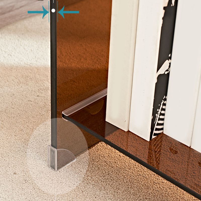 Mesa de esquina de vidrio moderna mesa de extremo redonda para sala de estar para sala de estar