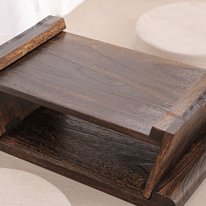 Traditional Side End Snack Table in Brown Solid Wood with Rectangle Top Clearhalo 'Coffee & Accent Tables' 'End & Side Tables' 'end_side_tables' 'furn' 'furn_end_side_tables' 'Furniture' 'Living Room Furniture' 1200x1200_6e076127-c78b-44f5-869b-38dee02a7281