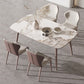 Metal Traditional Luxury Rectangle Dining Table Sintered Stone Top Table with 4 Legs Clearhalo ' dining_table' 'Dining Tables & Seating' 'Dining Tables' 'furn' 'furn_dining_table' 'Furniture' 'furniture_dining_table' 'Kitchen & Dining Furniture' 'kitchen&dining_furn' 'kitchen' 'kitchen_dining_table' 1200x1200_6e076a63-d5cc-4cd2-9e37-b83de7a75ff8