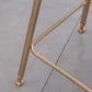 Scandinavian Style Counter Stool Upholstered Indoor Bar Stool with Footrest