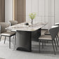 Modern Sintered Stone Dining Set Rectangle 1/2/5/7 Pieces Dining Area Table Set
