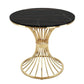 Polished Finish Stone Top Table Modern Style Round Dining Table Clearhalo 'Dining Tables & Seating' 'Dining Tables' 'dining_table' 'furn' 'furn_dining_table' 'Furniture' 'Kitchen & Dining Furniture' 1200x1200_6e0b3969-c3e6-41eb-8f05-fea8e0840dc5