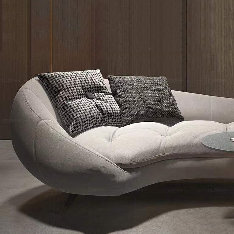 Contemporary Upholstered Chaise Lounge One Armed Chaise Lounge