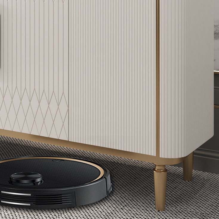 グラムスタイルゴールドベースサイドボードキャビネット35.4インチ高エンジニアリングウッドクレデンツァ