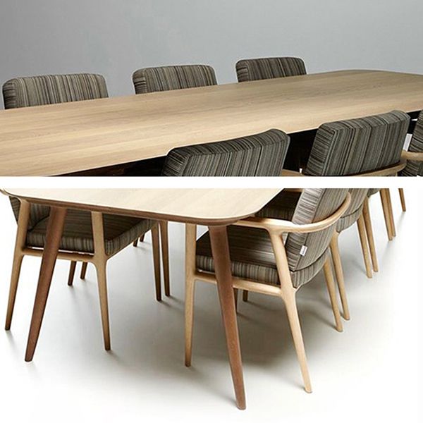 Rectangle 4 Legs Modern Style Dining Table Wood Color Fixed Table with Solid Wood Clearhalo ' dining_table' 'Dining Tables & Seating' 'Dining Tables' 'furn' 'furn_dining_table' 'Furniture' 'furniture_dining_table' 'Kitchen & Dining Furniture' 'kitchen&dining_furn' 'kitchen' 'kitchen_dining_table' 1200x1200_6e0bc9bc-f482-4d63-924a-24434e82ba80