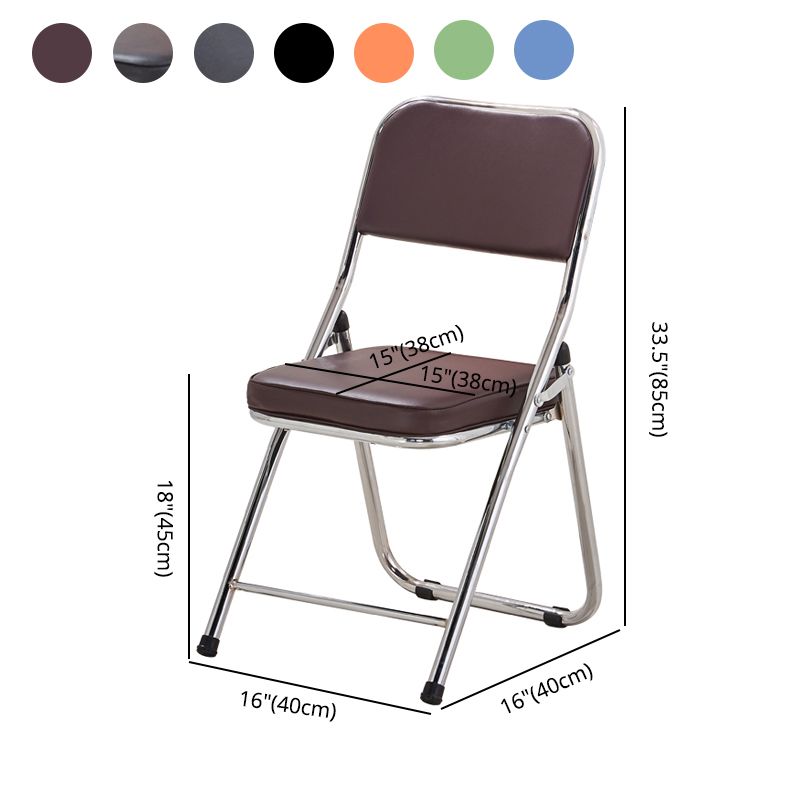 Contemporary Side Chair Metal Home Armless Upholstery Open Back Dining Side Chair Clearhalo ' kitchen&dining_furn' 'Dining Chairs' 'Dining Tables & Seating' 'dining_chair' 'furn' 'furn_dining_chair' 'Furniture' 'furniture_dining_chair' 'Kitchen & Dining Furniture' 'kitchen' 1200x1200_6e0c76e9-3a07-47ae-aefd-ab886f2df3ce