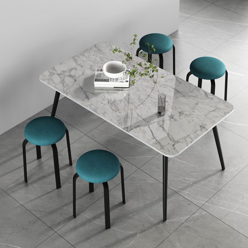 Footstool Ottoman Upholstered Metal Frame Fabric Modern Solid Round Ottoman Clearhalo 'furn' 'furn_ottomans_poufs' 'Furniture' 'Living Room Furniture' 'Ottomans & Poufs' 'ottomans_poufs' 1200x1200_6e0ce2d7-0853-4872-8e5f-d5c25cdc3cf0