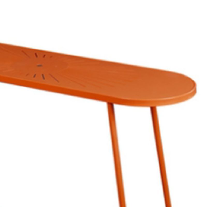 Modern Oval Pub Table Metal Bar Height Table with Footrest for Outdoor Clearhalo 'Bar Furniture' 'Bar Tables' 'bar_tables' 'furn' 'furn_bar_tables' 'Furniture' 'Kitchen & Dining Furniture' 1200x1200_6e0d8090-0b53-4143-860a-4689873048d3