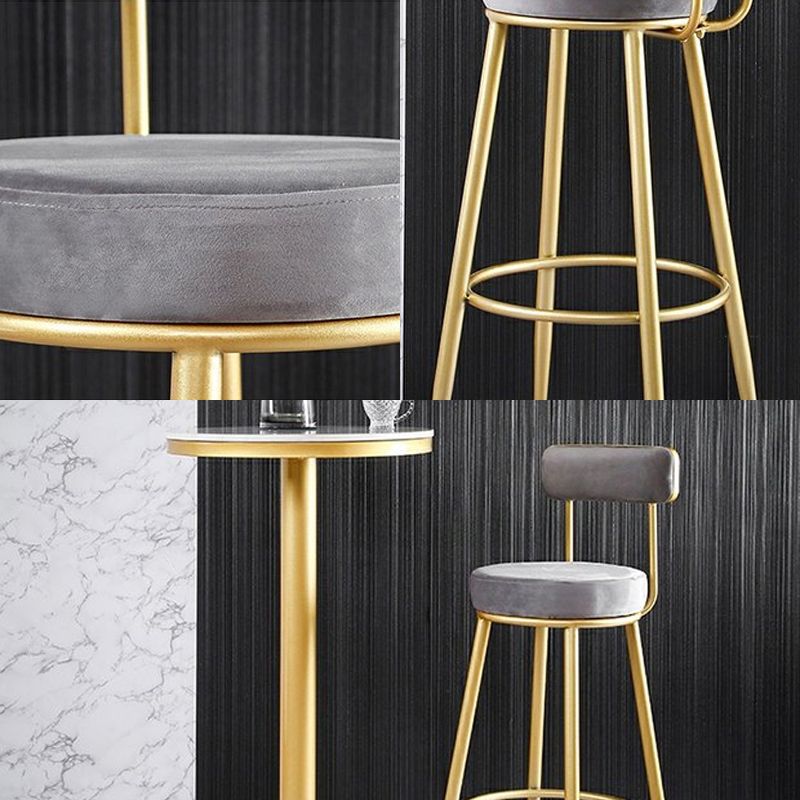Scandinavian Upholstered Bar Stools Luxury Counter Stools with Metal Legs Clearhalo 'Bar Furniture' 'Bar Stools' 'bar_stools' 'furn' 'furn_bar_stools' 'Furniture' 'furniture_bar_stools' 'Kitchen & Dining Furniture' 1200x1200_6e0ec03c-0462-44fc-ad56-28828a0f3ee0