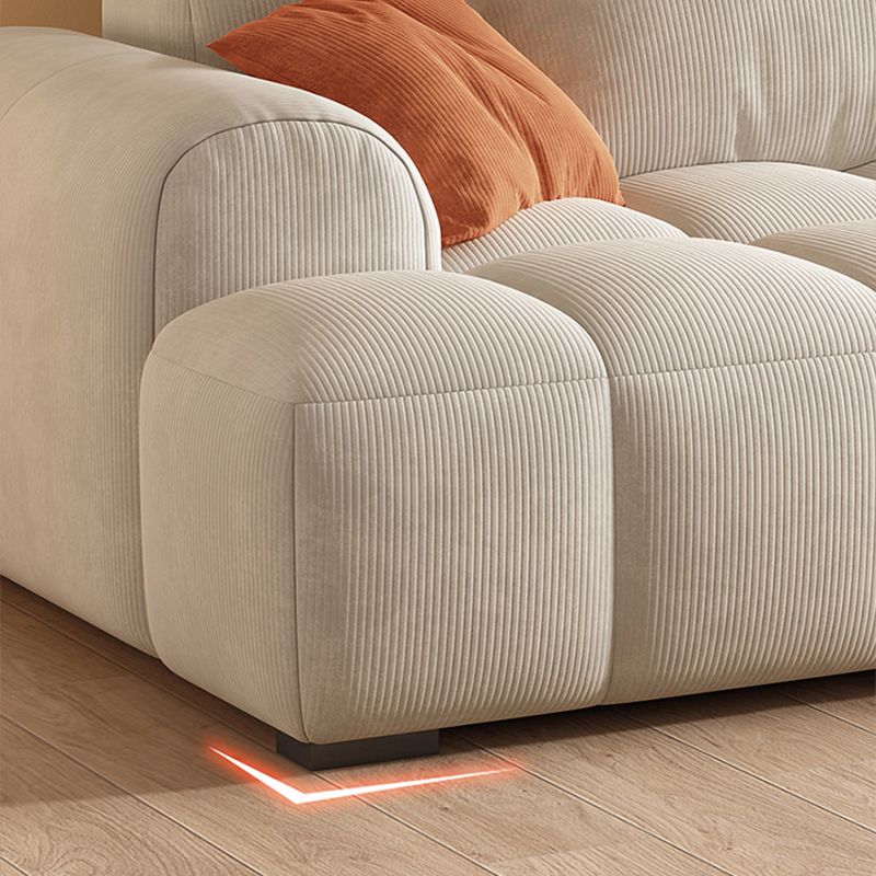 Loveseat de la sala de estar contemporáneo de la franela con almohadas