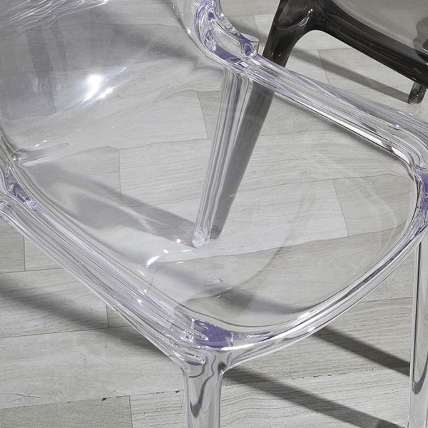 Chaise latéral de cuisine de cuisine contemporaine chaises Parsons en plastique