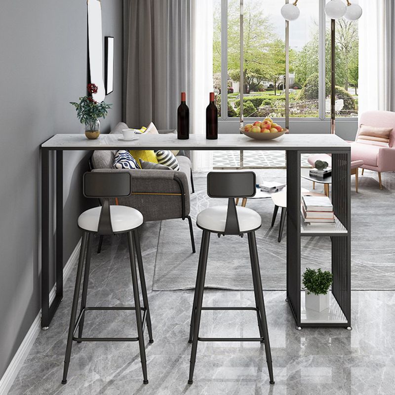 Industrial Bar Table Bar Height Rectangle Pub Table for Indoor Clearhalo 'Bar Furniture' 'Bar Tables' 'bar_tables' 'furn' 'furn_bar_tables' 'Furniture' 'Kitchen & Dining Furniture' 1200x1200_6e12c5d4-c5a7-4fe3-ade8-4de90a2f7612