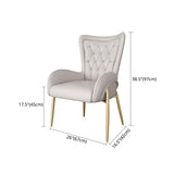 Scandinavian Wingback Metal Dining Arm Chair Kitchen Gold Dining Arm Chair Clearhalo ' kitchen&dining_furn' 'Dining Chairs' 'Dining Tables & Seating' 'dining_chair' 'Furniture' 'furniture_dining_chair' 'Kitchen & Dining Furniture' 'kitchen' 1200x1200_6e1390ed-d8ce-47ad-9cdd-c38dd610d2f2