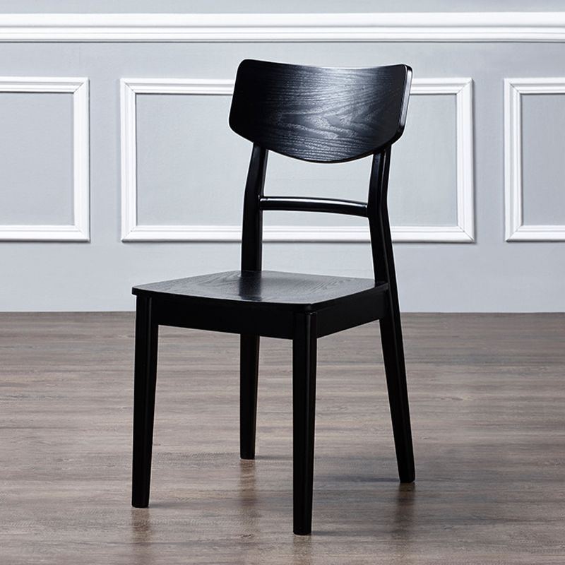Black Modern Side Chair Solid Wood Dining Chair for Living Room Clearhalo 'Dining Chairs' 'Dining Tables & Seating' 'dining_chair' 'furn' 'furn_dining_chair' 'Furniture' 'Kitchen & Dining Furniture' 1200x1200_6e15a1a6-0c80-4e79-9403-74e4ef63a3c6