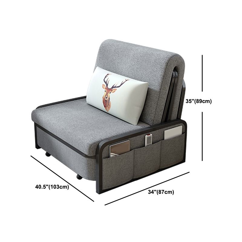 Divano convertibile di divano a letto senza braccio contemporaneo con cuscini