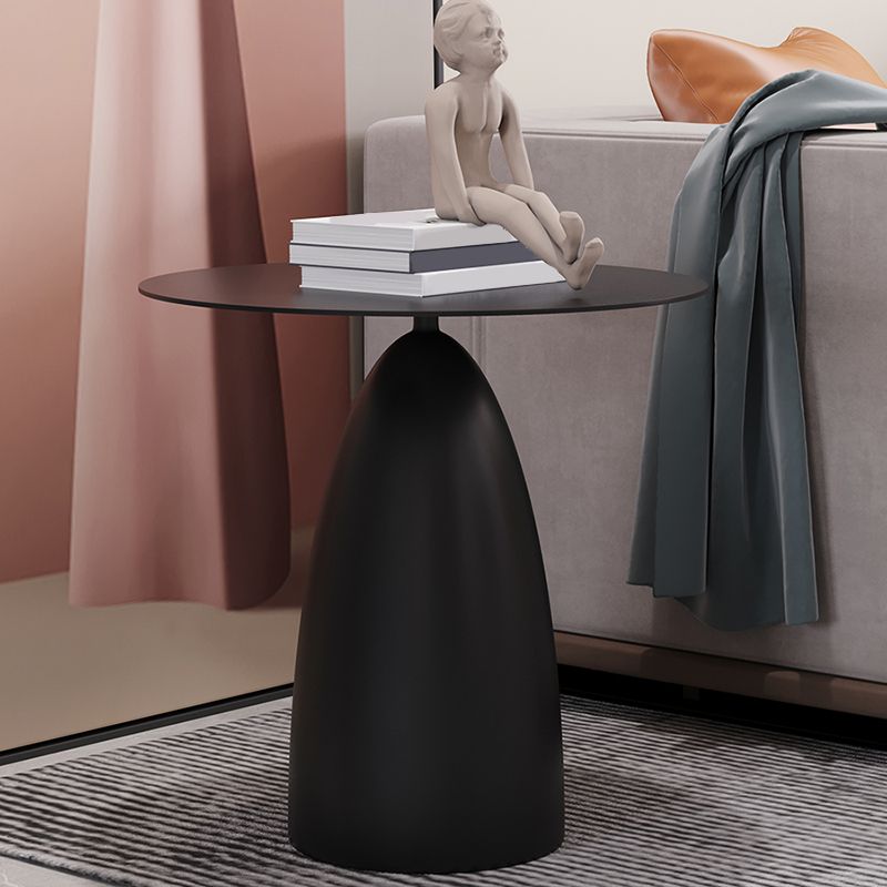 16.5"/17.7" Tall Mid-Century Round Top Side Table Metal Pedestal End Table Clearhalo 'Coffee & Accent Tables' 'End & Side Tables' 'end_side_tables' 'furn' 'furn_end_side_tables' 'Furniture' 'Living Room Furniture' 1200x1200_6e1723c9-aeae-48ab-bbb1-c302fbbbf349