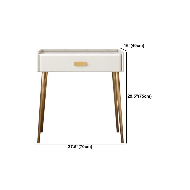 Weißer Waschtisch -Set -Stone Top -Kommode mit Lagerschubladen