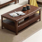 Modern 4 Legs with Storage Drawers Rectangular Single Coffee Table Clearhalo 'Coffee & Accent Tables' 'Coffee Tables' 'coffee_tables' 'furn' 'furn_coffee_tables' 'Furniture' 'Living Room Furniture' 1200x1200_6e19cac3-5e8f-46f9-9236-00023bf26be6