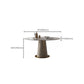 Kitchen Stone Round Dining Table Dining Room Pedestal Dinner Table Clearhalo 'Dining Tables & Seating' 'Dining Tables' 'dining_table' 'furn' 'furn_dining_table' 'Furniture' 'Kitchen & Dining Furniture' 1200x1200_6e1a6bc9-7649-408e-8096-76b8d52eff3c