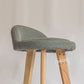 Modern Armless Backrest Counter Stool Rubber Wood kitchen Bar Stool with Cushion and Pedal Clearhalo 'Bar Furniture' 'Bar Stools' 'bar_stools' 'furn' 'furn_bar_stools' 'Furniture' 'furniture_bar_stools' 'Kitchen & Dining Furniture' 1200x1200_6e1bacb3-ee93-4501-b7d6-def186c60623