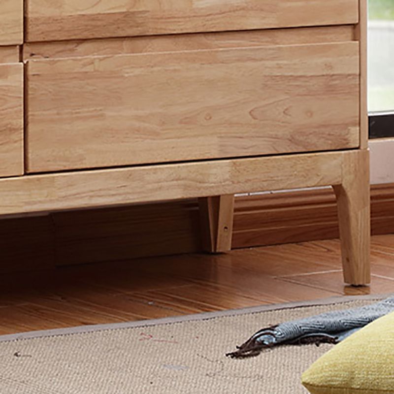 Hedendaagse natuurlijke accentkistrubberwoodkist met laden