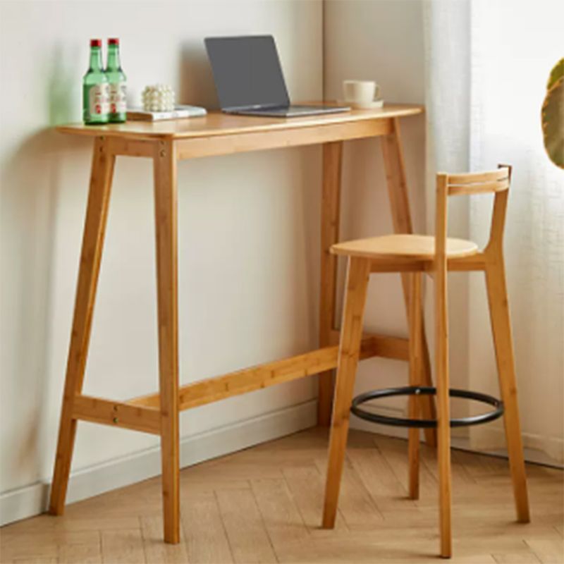 Tavolo da pub a barre in legno massiccio del rettangolo contemporaneo per soggiorno