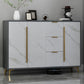 Sideboard glam sideboard in legno ingegnere grigio con porta per soggiorno