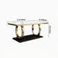 Luxury Style Marble Dining Table Trestle Base Rectangle Table for Home Clearhalo ' dining_table' 'Dining Tables & Seating' 'Dining Tables' 'furn' 'furn_dining_table' 'Furniture' 'furniture_dining_table' 'Kitchen & Dining Furniture' 'kitchen&dining_furn' 'kitchen' 'kitchen_dining_table' 1200x1200_6e1e291b-95ed-483e-9226-a70e44d83392
