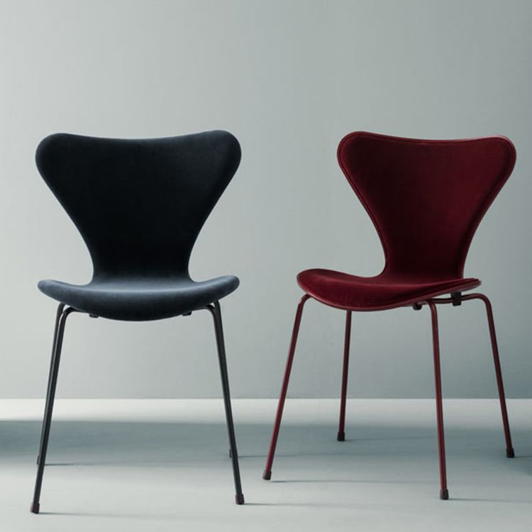 Modern Design Armless Side Chairs Solid Back Linen Fabric Dining Chairs Clearhalo ' kitchen&dining_furn' 'Dining Chairs' 'Dining Tables & Seating' 'dining_chair' 'furn' 'furn_dining_chair' 'Furniture' 'furniture_dining_chair' 'Kitchen & Dining Furniture' 'kitchen' 1200x1200_6e1e8b42-02e7-4aed-b70c-8b1ab064bd25