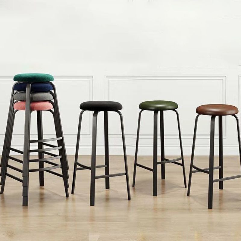 Stackable Black Counter Stools Backless Scandinavian Metal Bar Stools (Set of 3) Clearhalo 'Bar Furniture' 'Bar Stools' 'bar_stools' 'furn' 'furn_bar_stools' 'furniture_bar_stools' 'Kitchen & Dining Furniture' 'kitchen&dining_furn' 'kitchen' 'kitchen_furn' Furniture' 1200x1200_6e25a190-090f-4ce0-9a13-d4bd51d9dff9