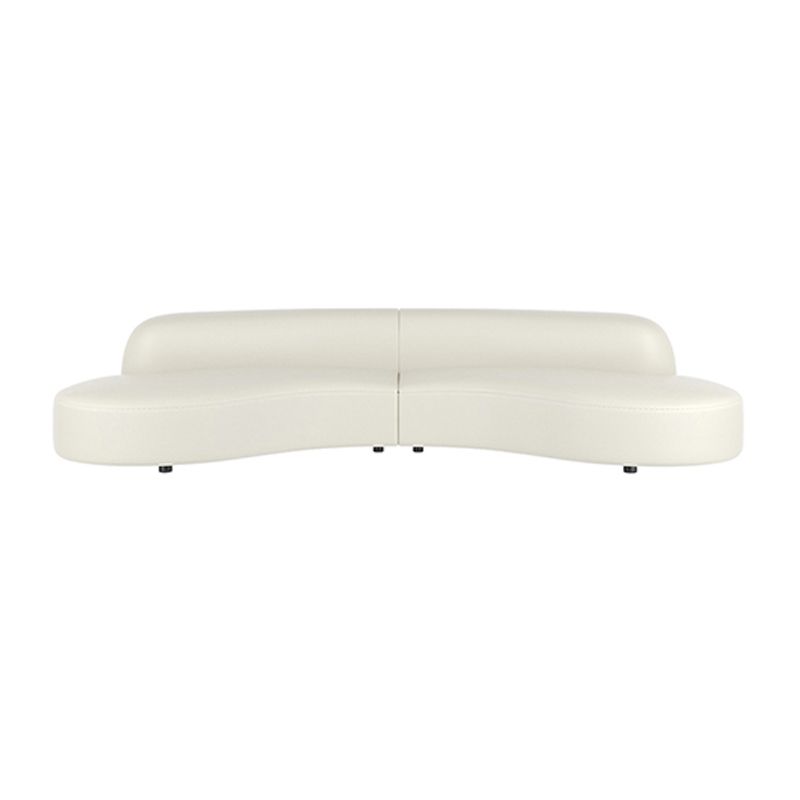 Scandinavian Beige Sectional Sofa with Tight Back Armless Sofa Clearhalo 'furn' 'furn_sectionals' 'Furniture' 'Living Room Furniture' 'Sectionals' 1200x1200_6e25dad0-b3af-49cb-b12d-3a881524be8e
