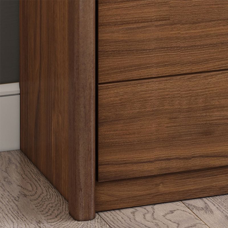 Mobile rettangolare moderno mobile laterale minimalista in legno con cassetto