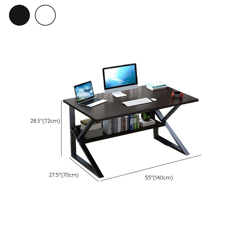 Contemporary Gaming Desk Antique Finish Wooden Computer Desk Clearhalo 'furn' 'furn_office_desk' 'Furniture' 'Office Desks' 'Office Furniture' 'office_desk' 1200x1200_6e26b607-08ff-40a6-9ac8-2e647b8014f6