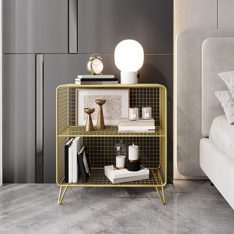 Open Storage Night Table Contemporary Bed Nightstand for Bedroom Clearhalo 'Bedroom Furniture' 'furn' 'furn_night_stand' 'Furniture' 'night_stand' 'Nightstands' 1200x1200_6e26c0cc-80c9-4767-9f42-e99c6ed0b9eb