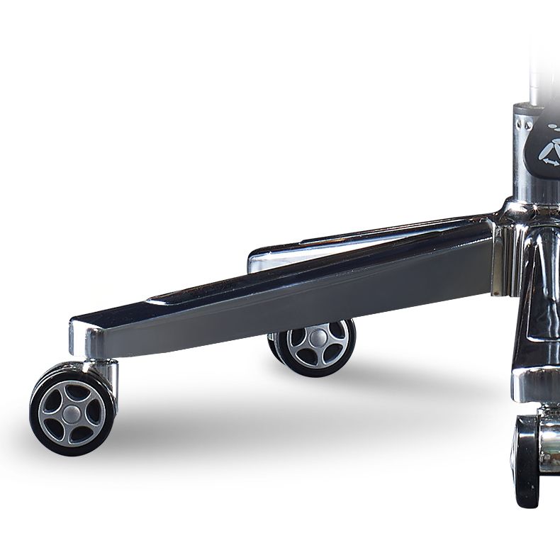 Executive Ergonomic Desk Chair with Padded Arms Chrome Metal Modern Task Chair with Wheels Clearhalo 'furn' 'furn_office_chair' 'Furniture' 'furniture_office_chair' 'Office Chairs' 'Office Furniture' 'office_chair' 1200x1200_6e28b447-0378-4763-9629-9e7c867082ff