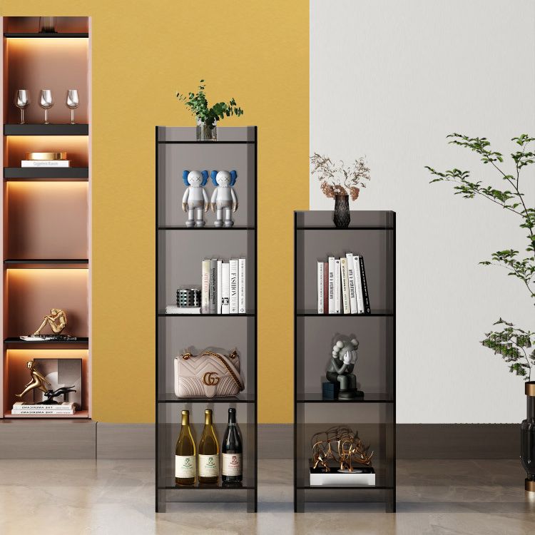 Glam Acrylic Standard Bookshelf Closed Back Vertical Bookshelf for Living Room Clearhalo 'Bookcases' 'furn' 'furn_bookcases' 'Furniture' 'furniture_bookcases' 'kitchen' 'kitchen_bookcases' 'Living Room Furniture' 'Office Furniture' 1200x1200_6e28ea39-11f0-4f29-bceb-6980b83163bf