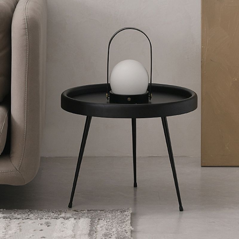 Scandinavian 3 Legs Coffee Table Round Wooden Coffee Table for Living Room Clearhalo 'Coffee & Accent Tables' 'Coffee Tables' 'coffee_tables' 'furn' 'furn_coffee_tables' 'Furniture' 'Living Room Furniture' 1200x1200_6e29ce7c-283b-4078-9b96-47218d7b1069