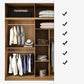 Engineered Wood Wardrobe Cabinet Contemporary Wardrobe Armoire