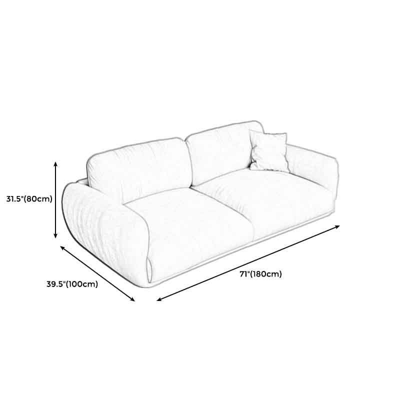 Square Arm Loose Back Sofa 39"W Modern Sofa for Living Room Clearhalo 'furn' 'furn_sofas' 'Furniture' 'furniture_sofas' 'kitchen' 'kitchen_sofas' 'Living Room Furniture' 'Sofa' 'sofas' 1200x1200_6e2ad552-de55-44fc-a3a0-7c73892cfeb2