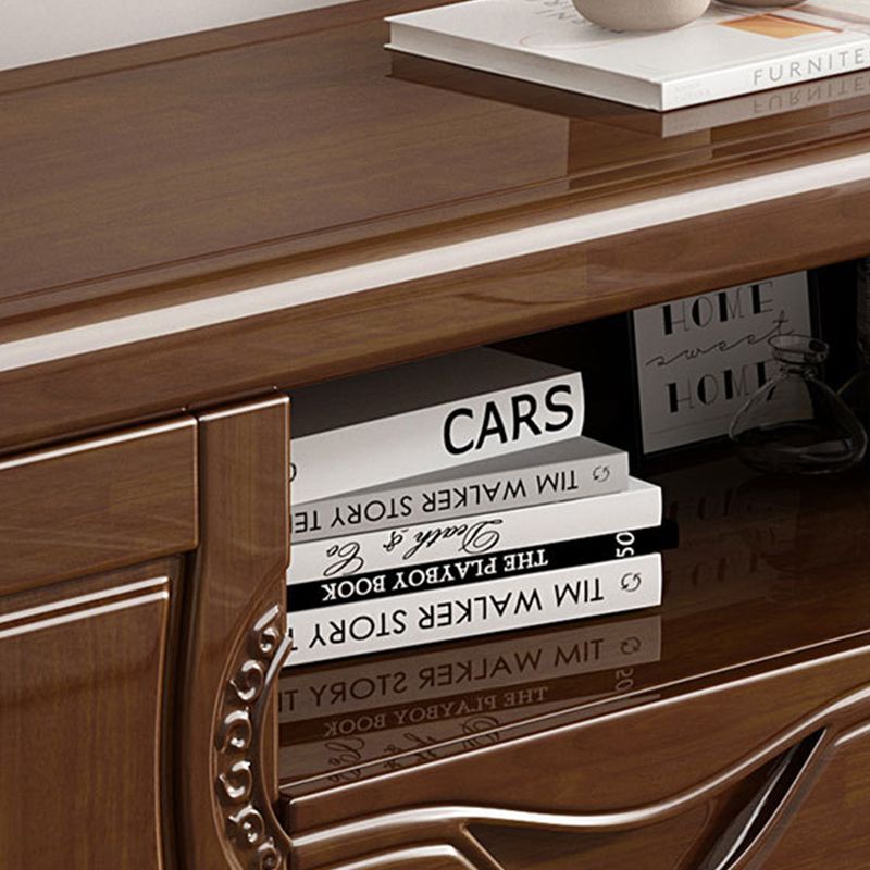 Modern Wood TV Media Stand 15" W Open Shelving TV Stand with Drawers Clearhalo 'furn' 'furn_tv_stands_entertainment_centers' 'Furniture' 'Living Room Furniture' 'TV Stands & Entertainment Centers' 'TV Stands & Media Storage Furniture' 'tv_stands_entertainment_centers' 1200x1200_6e2b7fe9-d9f7-4420-ac7e-1f77ca1586bf