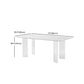 Modern 1/2/4/5/7 Pieces Dining Set Rectangle Stone Dining Table Set in White