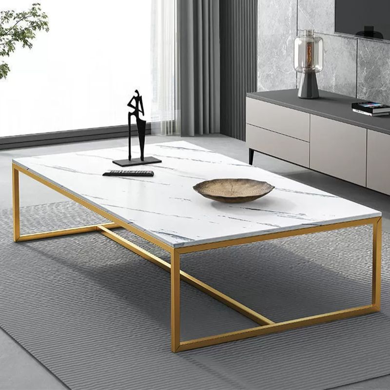 Trestle Type Base Rectangular Slate Table Board Ornate Style Coffee Table Clearhalo 'Coffee & Accent Tables' 'Coffee Tables' 'coffee_tables' 'furn' 'furn_coffee_tables' 'Furniture' 'Living Room Furniture' 1200x1200_6e2c8eac-8719-4217-b382-1aa07546a0ca