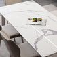 Modern 1/4/5/6 stuks rechthoek Dinerset Sintered Stone Top Dinette Table Set
