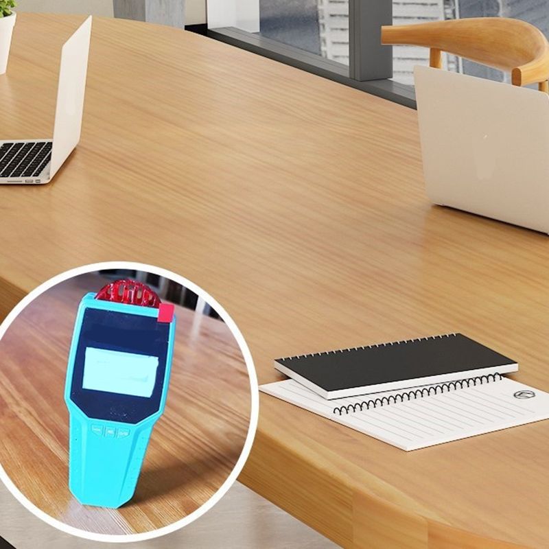 29.25 Inch Height Oval Writing Desk Industrial Solid Wood Office Desk Clearhalo 'furn' 'furn_office_desk' 'Furniture' 'Office Desks' 'Office Furniture' 'office_desk' 1200x1200_6e2d5853-cd24-4064-945f-7ae6e773b49b