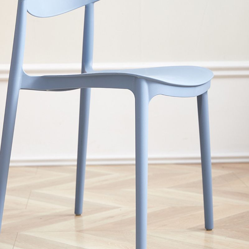 ダイニングルームキッチンダイニングチェアオープンバックプラスチックサイドチェア
