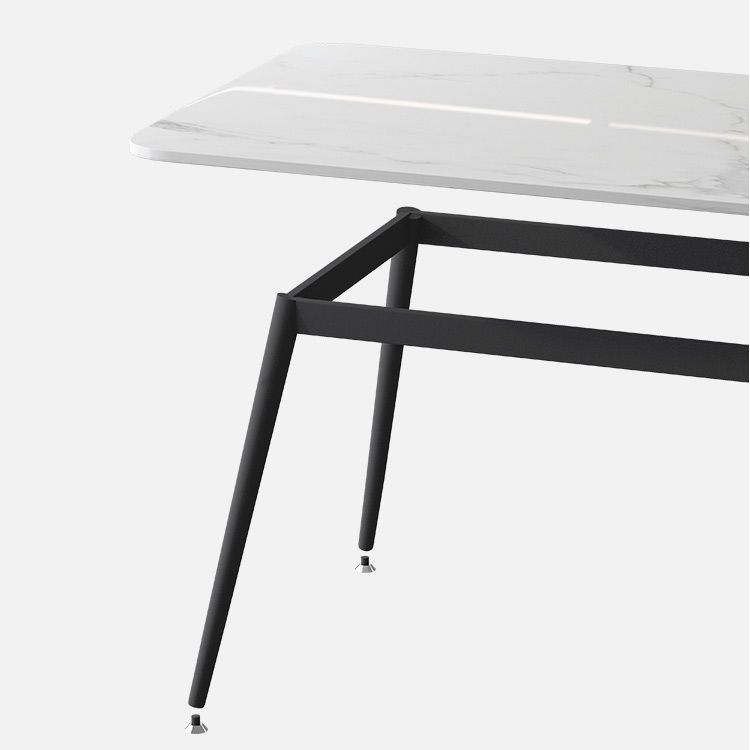 Modern 1/5/7 Pieces Dining Set Rectangle Stone Dining Table for Kitchen Dining Room Clearhalo 'Dining Room Sets' 'Dining Tables & Seating' 'dining_room_set' 'furn' 'furn_dining_room_set' 'Furniture' 'Kitchen & Dining Furniture' 1200x1200_6e32014f-213c-430f-be5c-7725518dfe7e