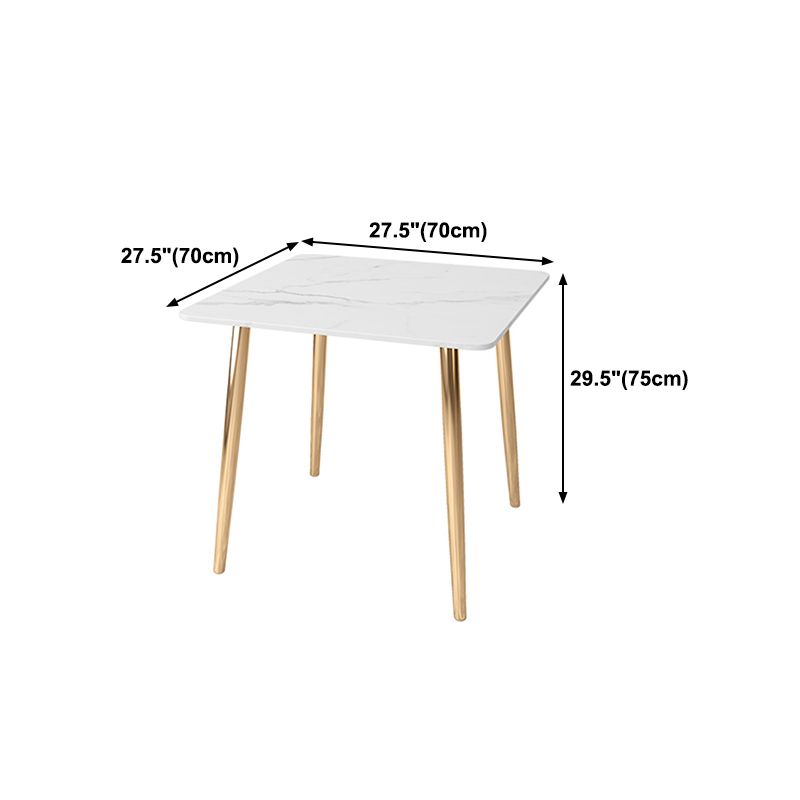 Glam Style Stone Top Dining Table with Gold 4 Legs for Living Room Clearhalo 'Dining Tables & Seating' 'Dining Tables' 'dining_table' 'furn' 'furn_dining_table' 'Furniture' 'Kitchen & Dining Furniture' 1200x1200_6e356079-1075-4ecf-997c-d275cd843216