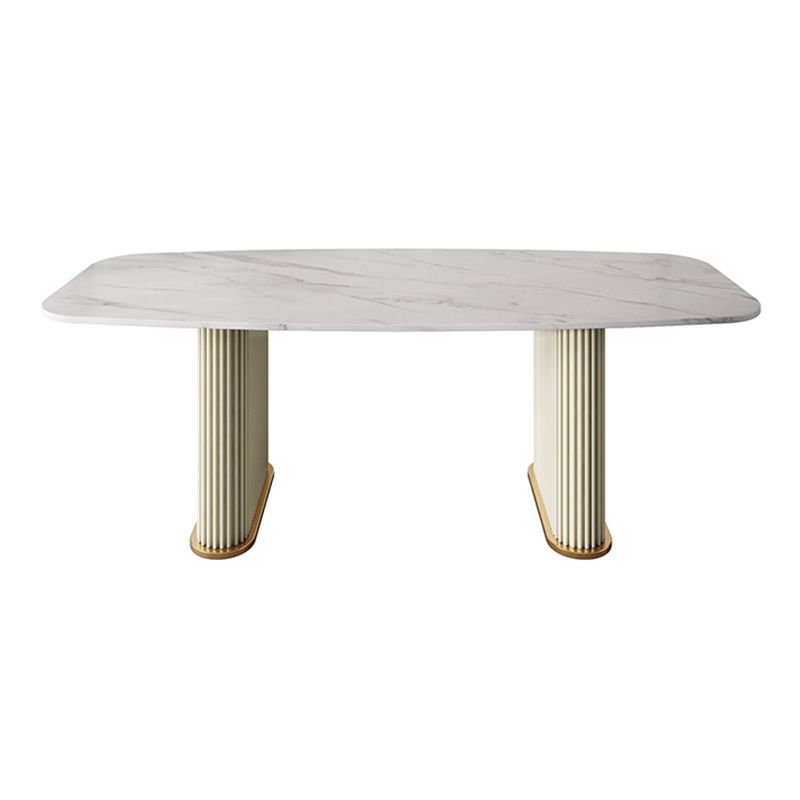 Metal Modern Rectangle Dining Table Sintered Stone Table for Kitchen and Dining Room Clearhalo ' dining_table' 'Dining Tables & Seating' 'Dining Tables' 'furn' 'furn_dining_table' 'Furniture' 'furniture_dining_table' 'Kitchen & Dining Furniture' 'kitchen&dining_furn' 'kitchen' 'kitchen_dining_table' 1200x1200_6e364992-fd71-4653-8969-5f6cd0748e30